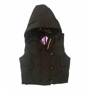Girls Gap down puffer vest brown Small NWOT